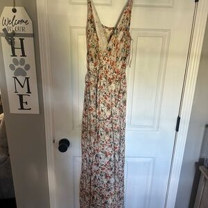 Floral Sleeveless Maxi Dress